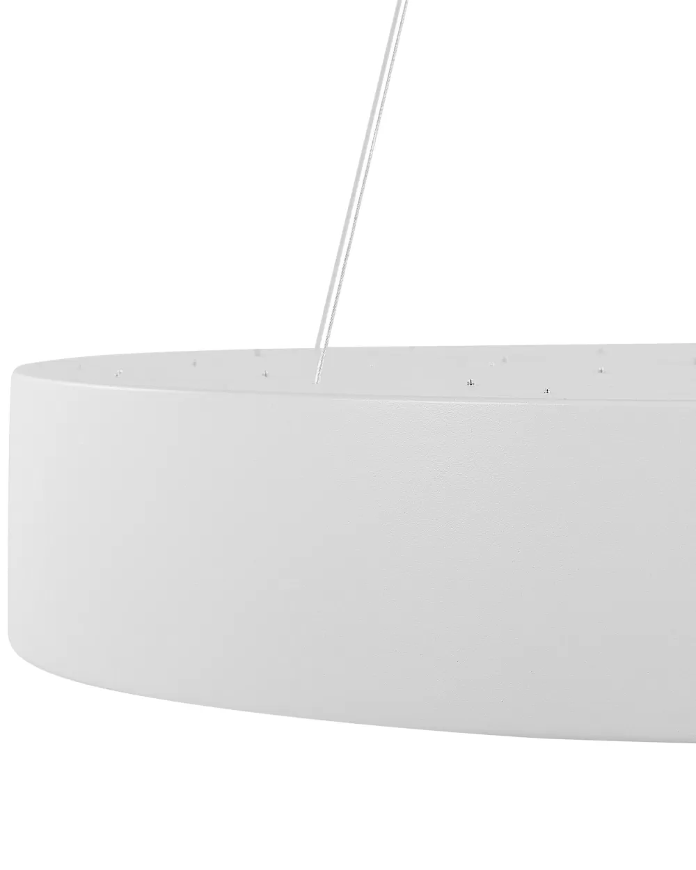 Beliani - Lampadario LED Sospeso in Acciaio Bianco Balili, Design Moderno e Minimalista