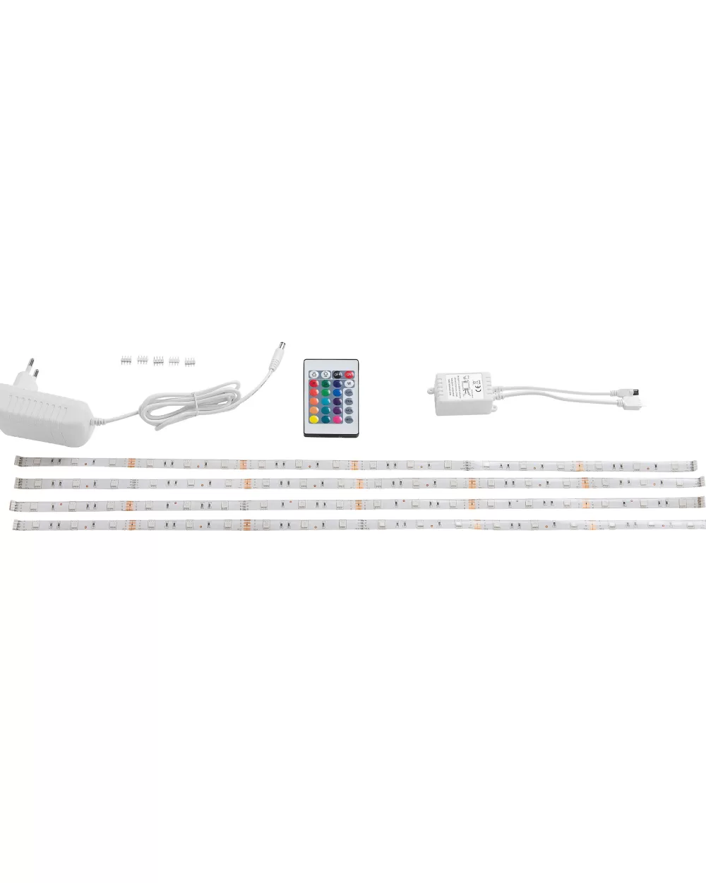 Striscia LED Beliani Varia 16 - 4 Fasce Illuminazione 60 cm per Ambienti Moderni