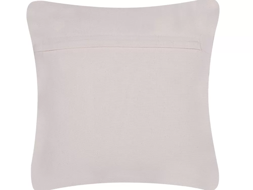 Cuscino Decorativo Beliani in Finta Pelle - 45x45 cm, Grigio Antracite per Arredi Moderni