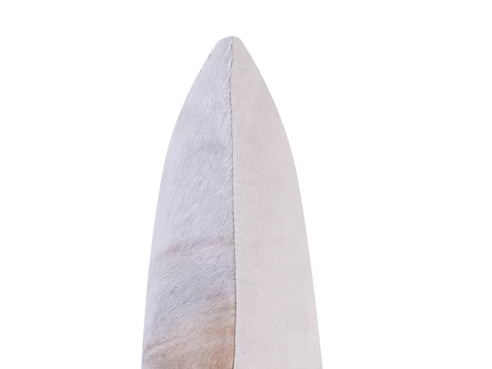 Cuscino Decorativo Beliani in Finta Pelle - 45x45 cm, Grigio Antracite per Arredi Moderni