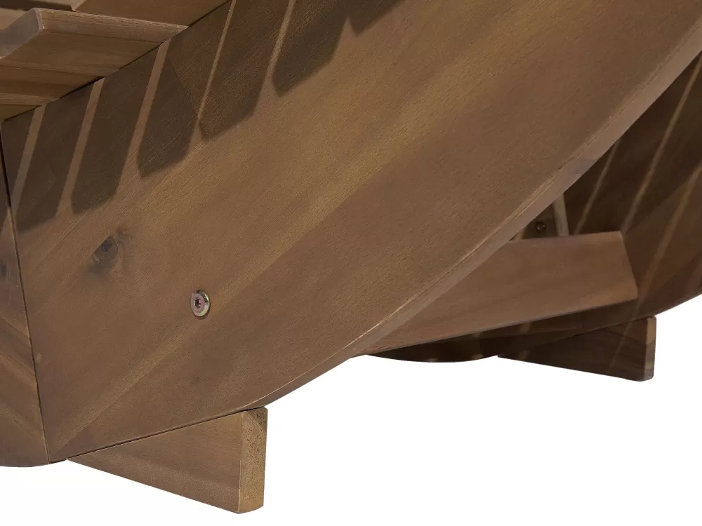 Beliani Poltrona Relax Brescia per Esterni - Confortevile con Rivestimento Morbido in Grigio Antracite