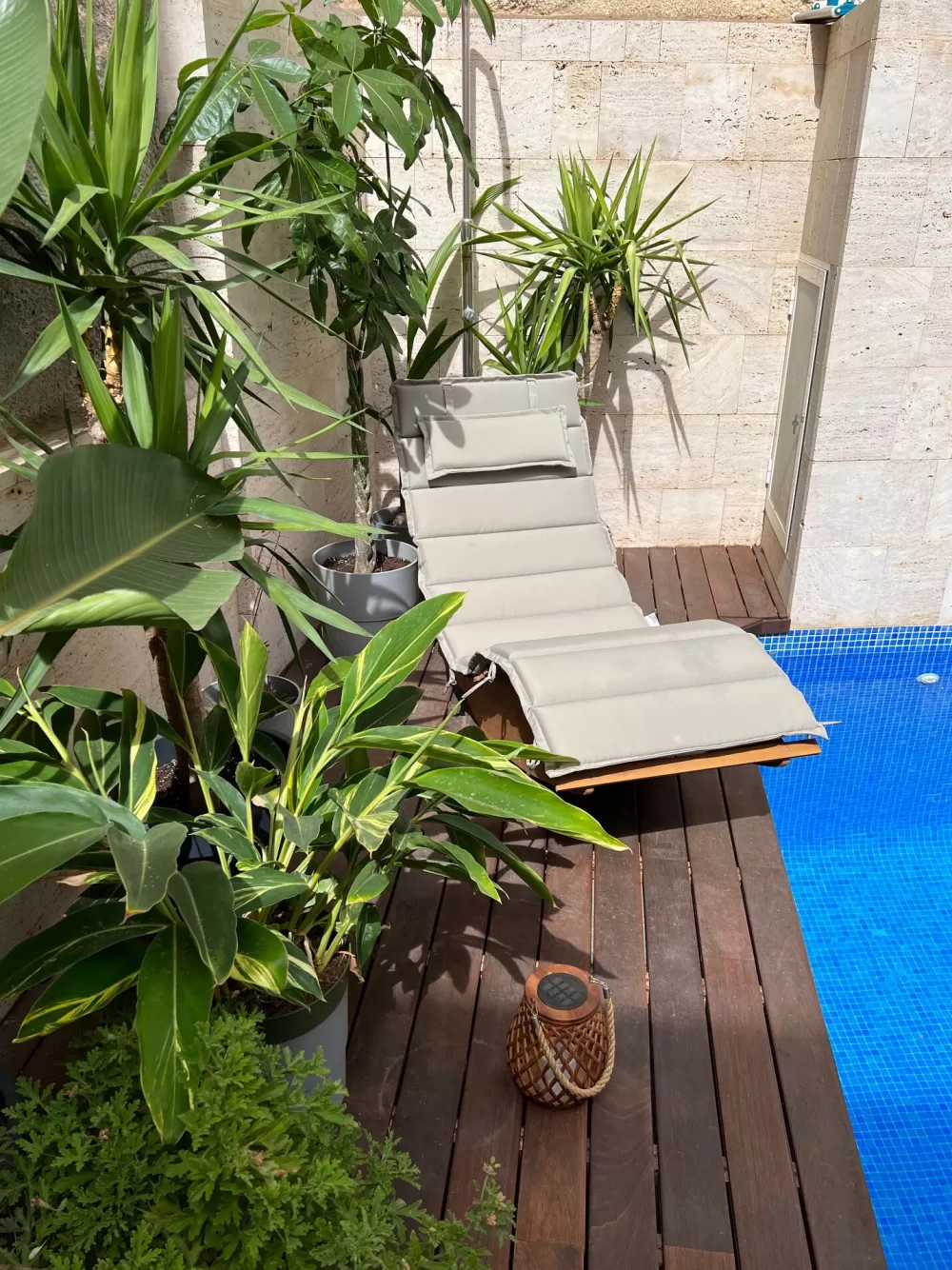 Beliani Poltrona Relax Brescia per Esterni - Confortevile con Rivestimento Morbido in Grigio Antracite