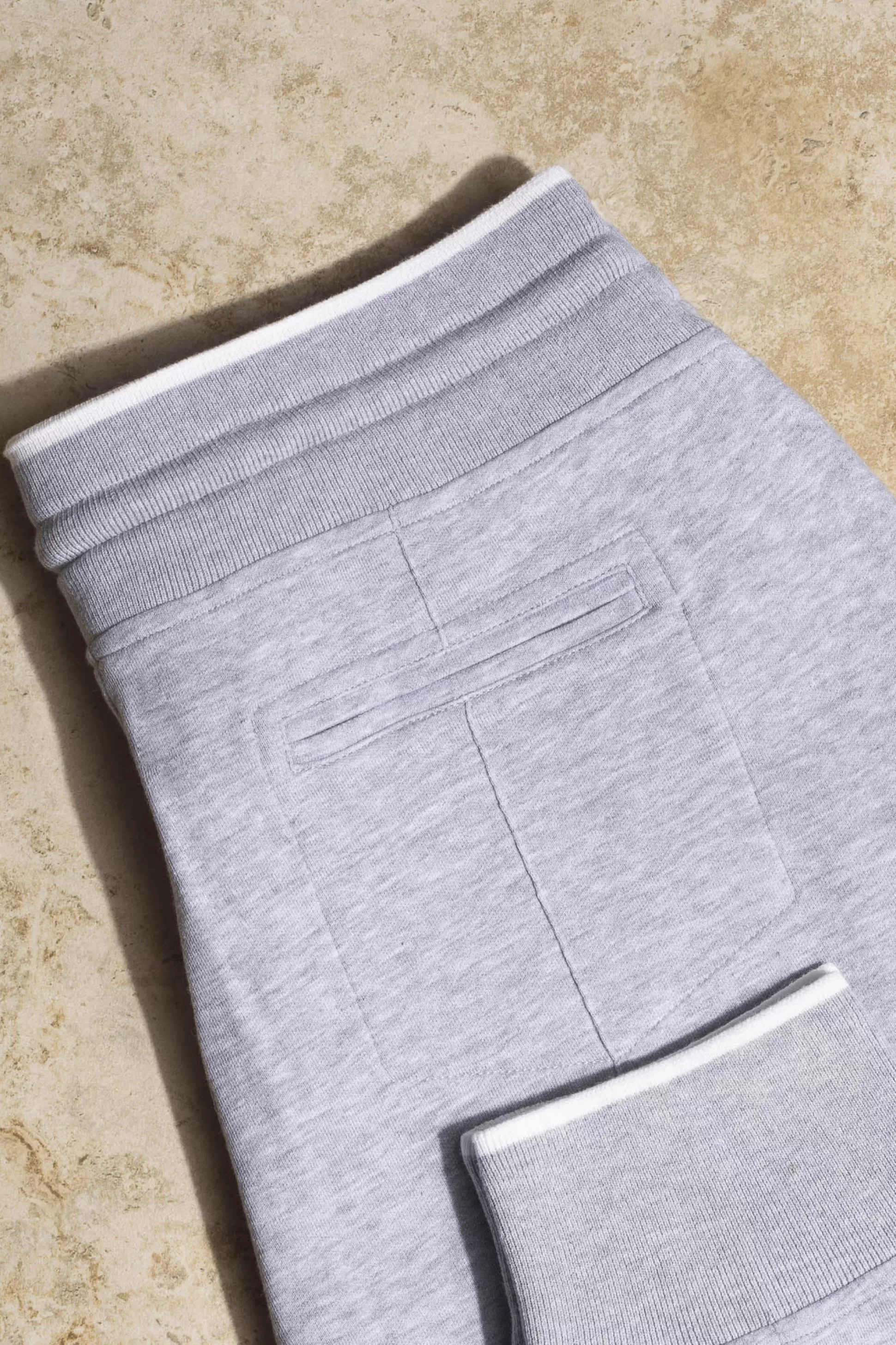 Pini Parma Jogger Casual Grigio Cenere - Tessuto Transpirante Fatto a Mano in Italia

（：，，