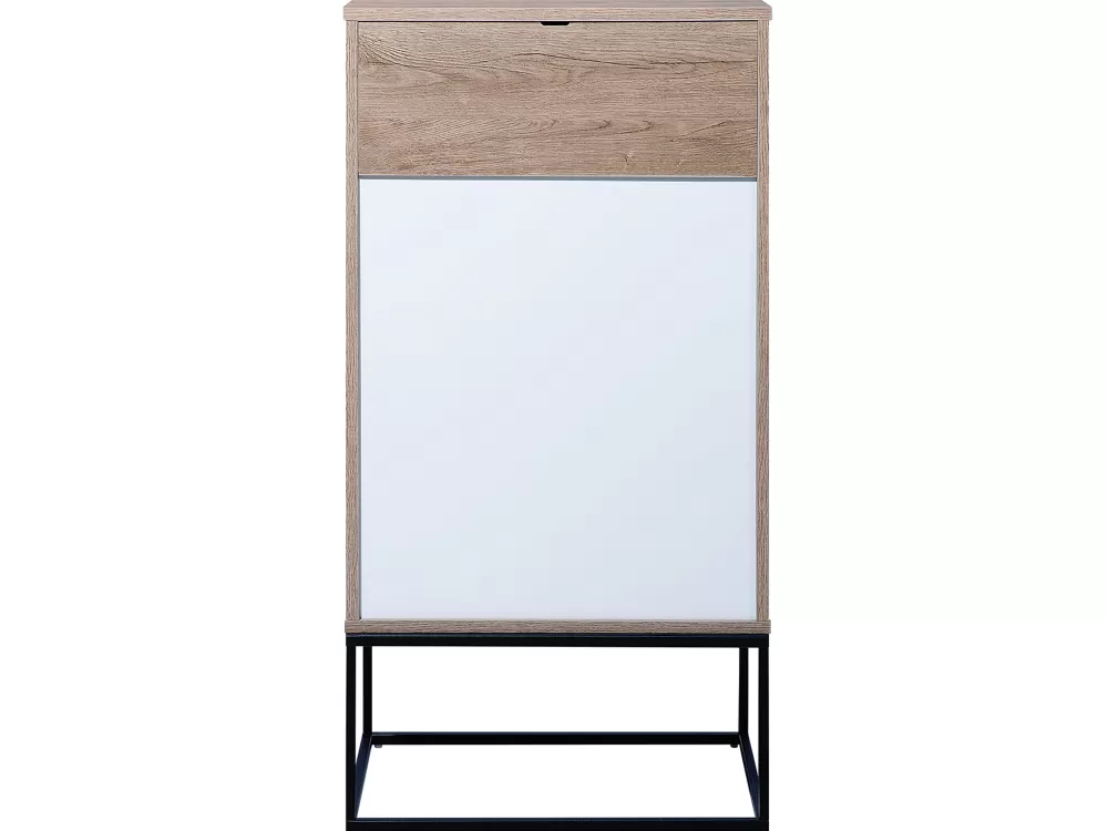 Beliani Comò Moderno con 4 Cassetti Spaziosi, Design Elegante in Legno Chiaro - Modello Acra