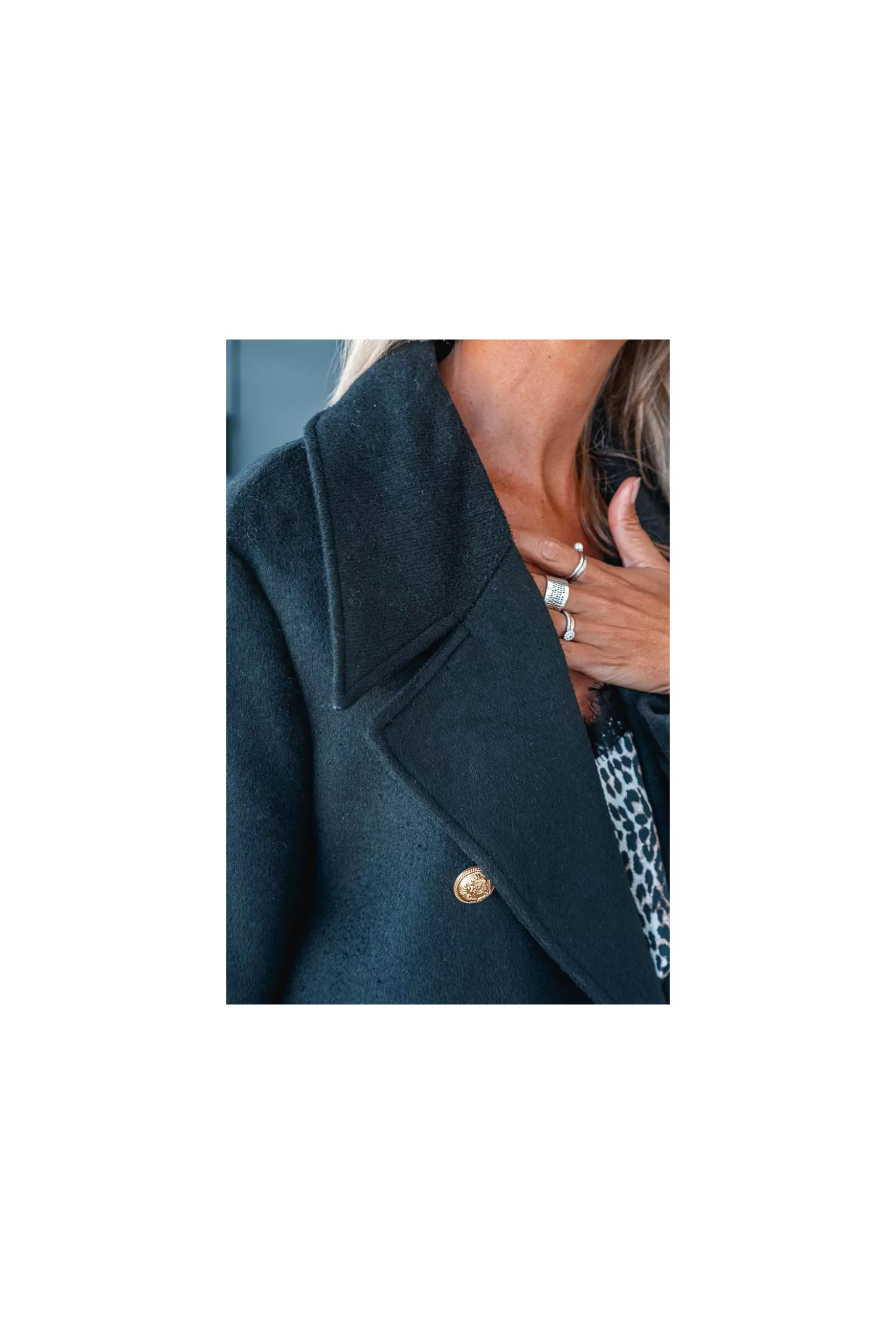 Cappotto Elegante Josefa Noir - Giacche e Cappotti Premium per Autunno-Inverno