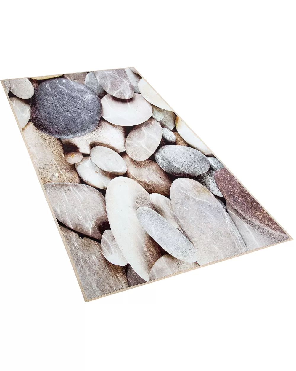 Tappeto Moderno Beliani Matto in Grigio Antracite 80x150 cm - Tessuto Artigianale in Turchia