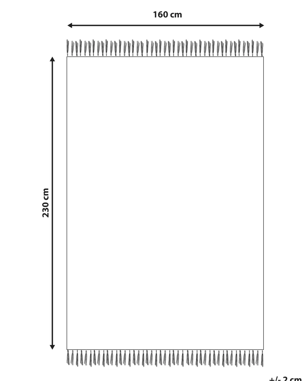 Tappeto Beliani in Tessuto Morbido - Grigio Antracite/Bianco Naturale, Design Moderno 160x230 cm Toprakkale