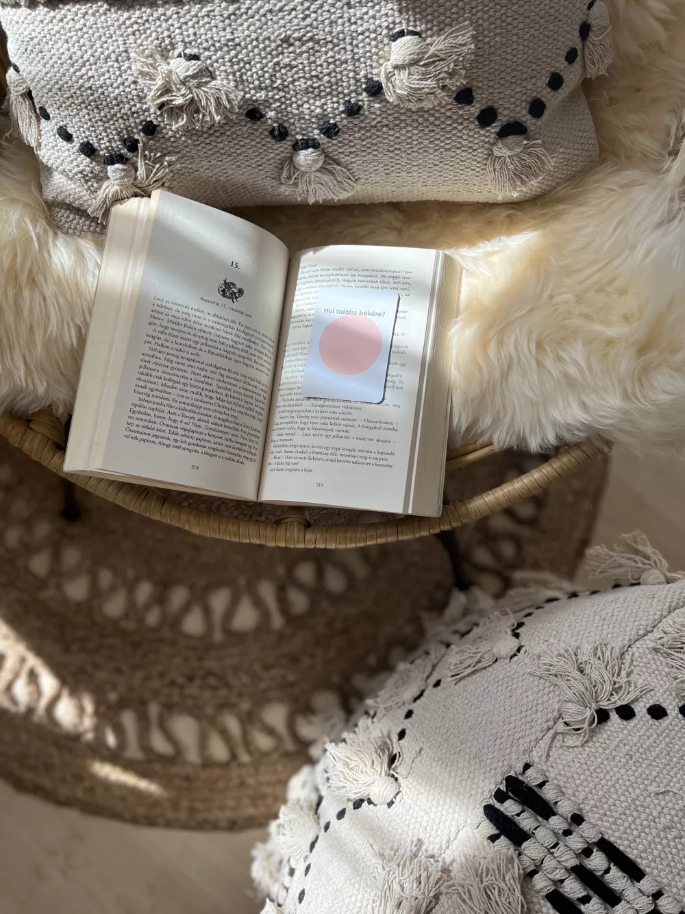 Beliani Tappeto Juutti in lino beige sabbia, 120 cm - Design nordico resistente per soggiorno o camera da letto