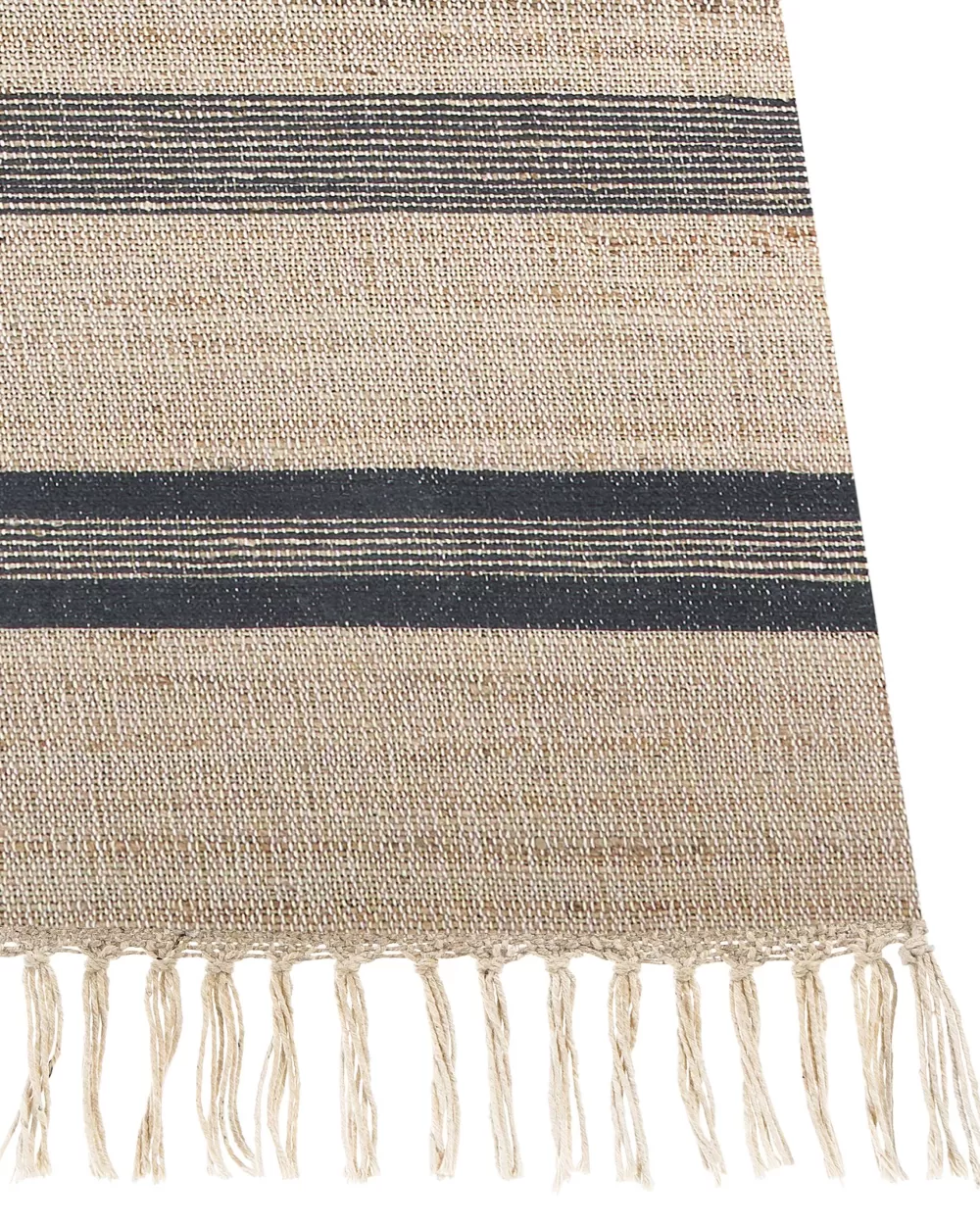 Beliani Tappeto Matto Juutti in Pile - Beige/Grigio 160x230 cm, Saldo Estate Morbido e Accogliente