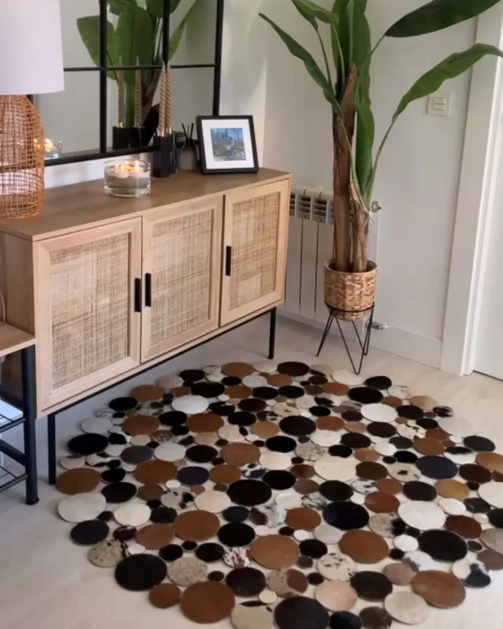 Tappeto Beliani Lehmannahka in Sorgun Marrone 140 cm - Elegante e Resistente per Interni