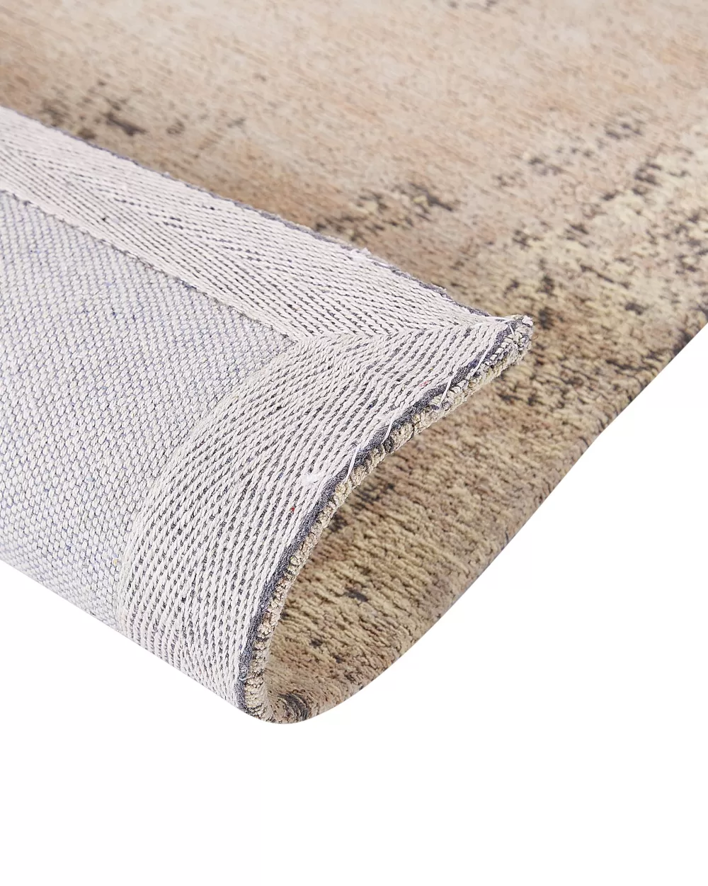Tappeto Beliani Matarim in Cotone Sabbia 160x230 cm - Elegante e Morbido per Arredamento Moderno, Ideale per Soggiorno o Camera da Letto
