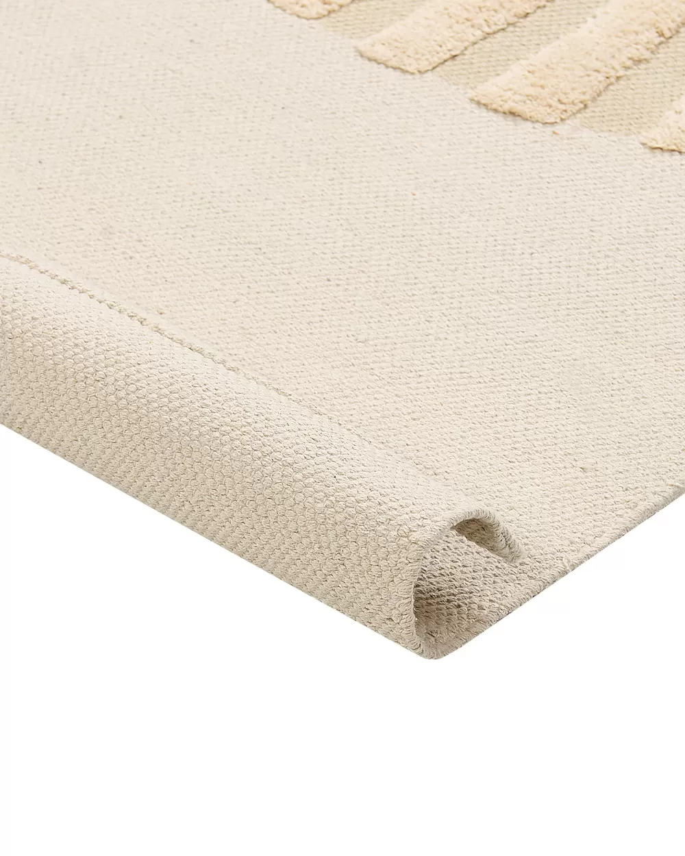 Beliani Tappeto in Cotone Morbido Beige 80x150 cm - Ideale per Camere dei Bambini con Arredo Moderno, Design Balari