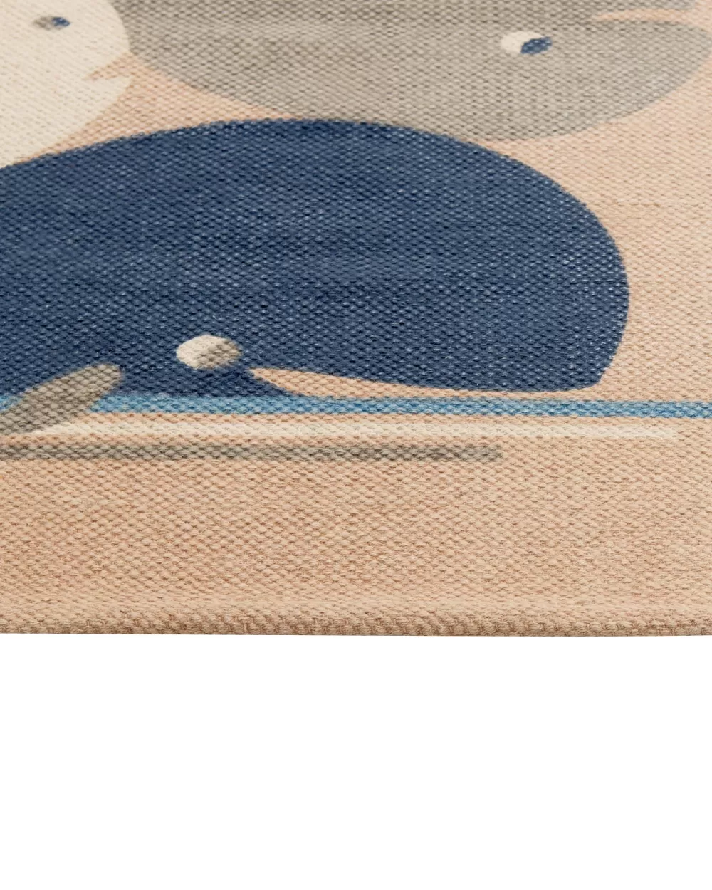 Beliani Tappetino in Cotone Beige 80x150 cm - Morbido Design Minimalista per Arredamento Casa