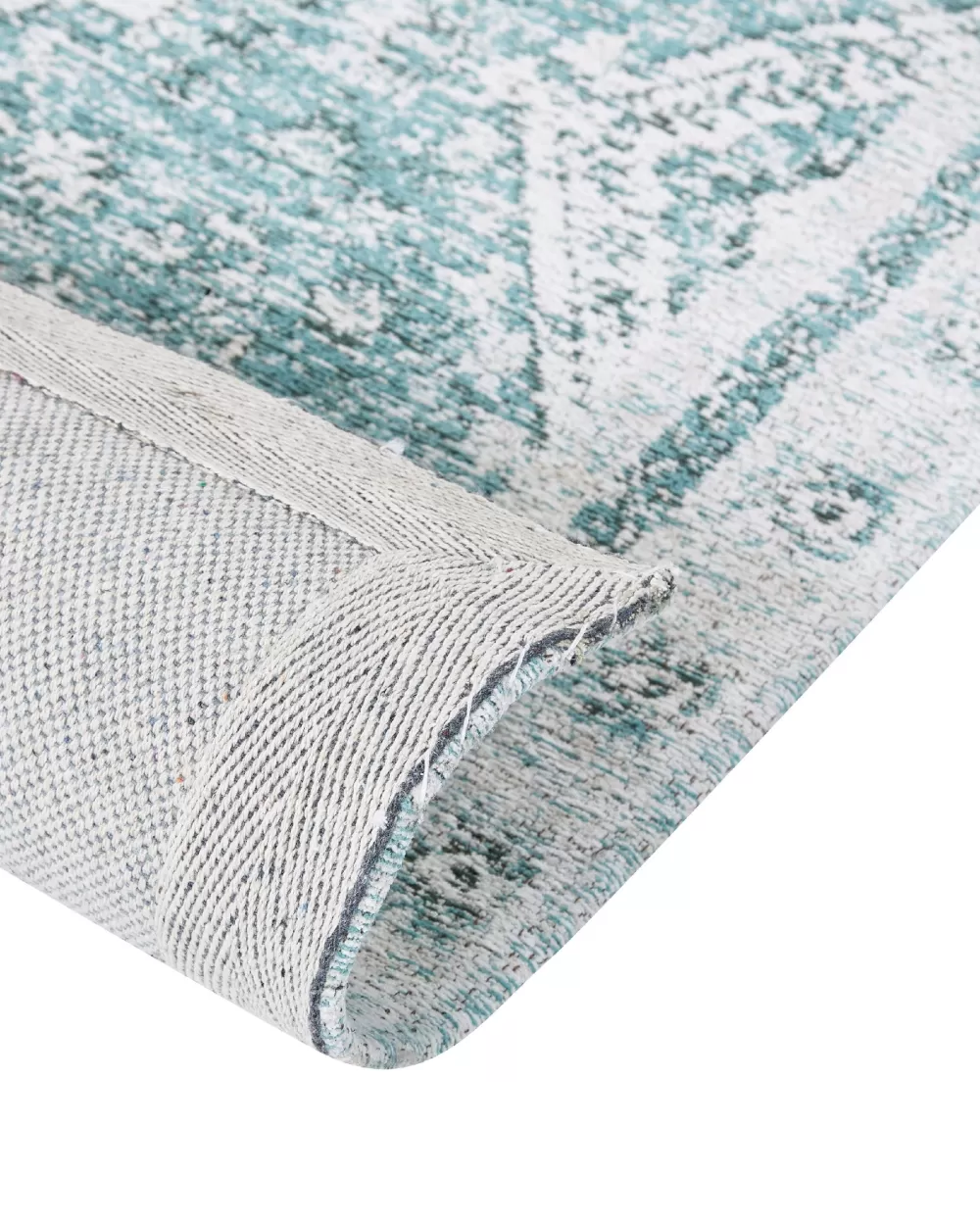 Copriletto Beliani Matto in Cotone Verde Menta Elegante, Misura 160x230 cm, Modello Fulla