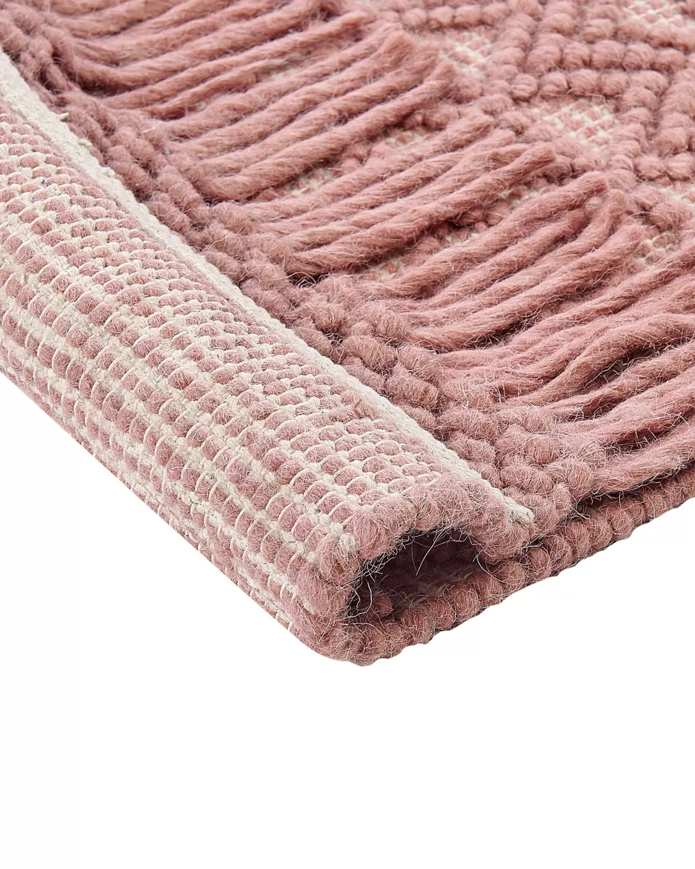Beliani Tappeto Elegante in Rosa Chiaro, 160x230 cm - Alucra Morbido con Sconto Imperdibile