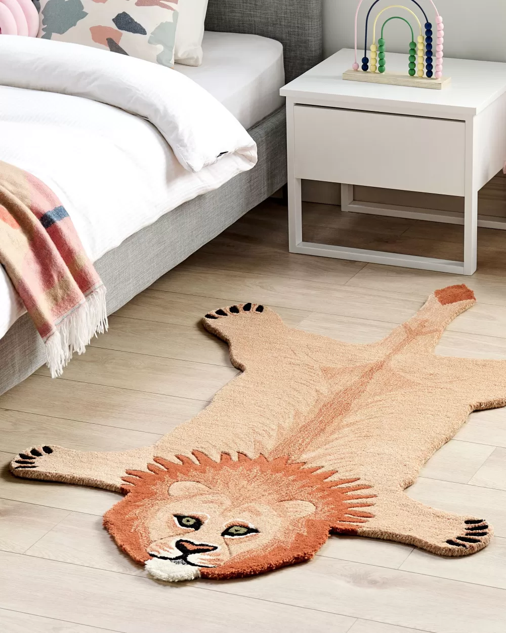 Tappeto Moderno Villa Beige Mufasa - 160x100 cm, Design Accogliente e Confezione Pronta Beliani