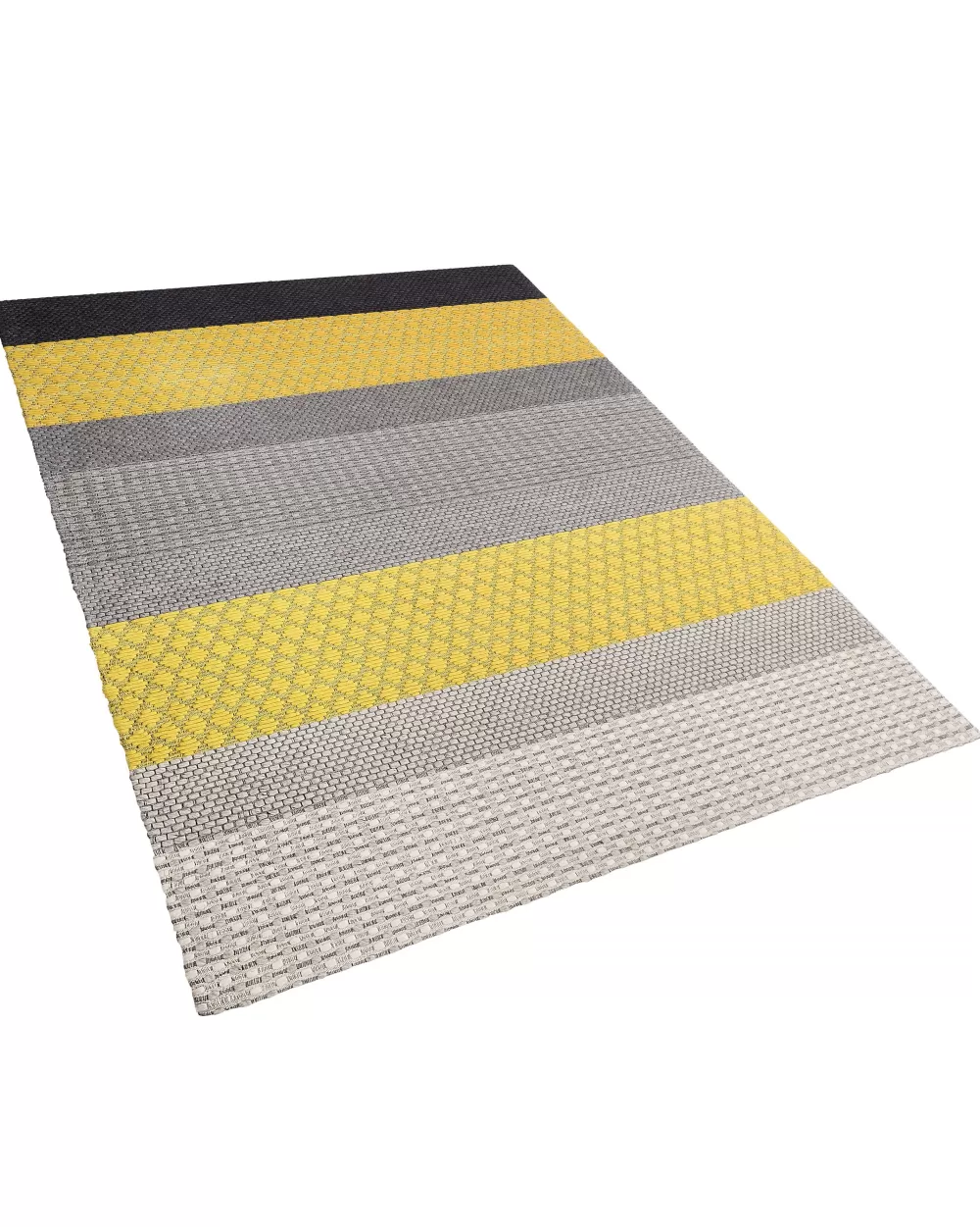 Tappeto Beliani Matto Villa in tinta unita elegante - Grigio antracite e giallo senape, misura confortevole 160x230 cm, disponibile nello shop outlet