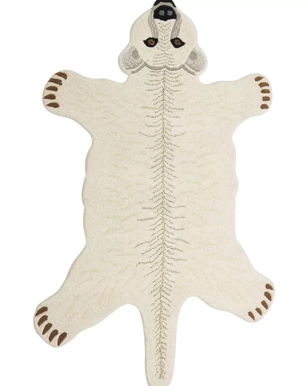 Beliani Tappeto Morbido Taqqiq in Puro Bianco - Copritappeto Elegante 160x100 cm per Soggiorno o Camera da Letto