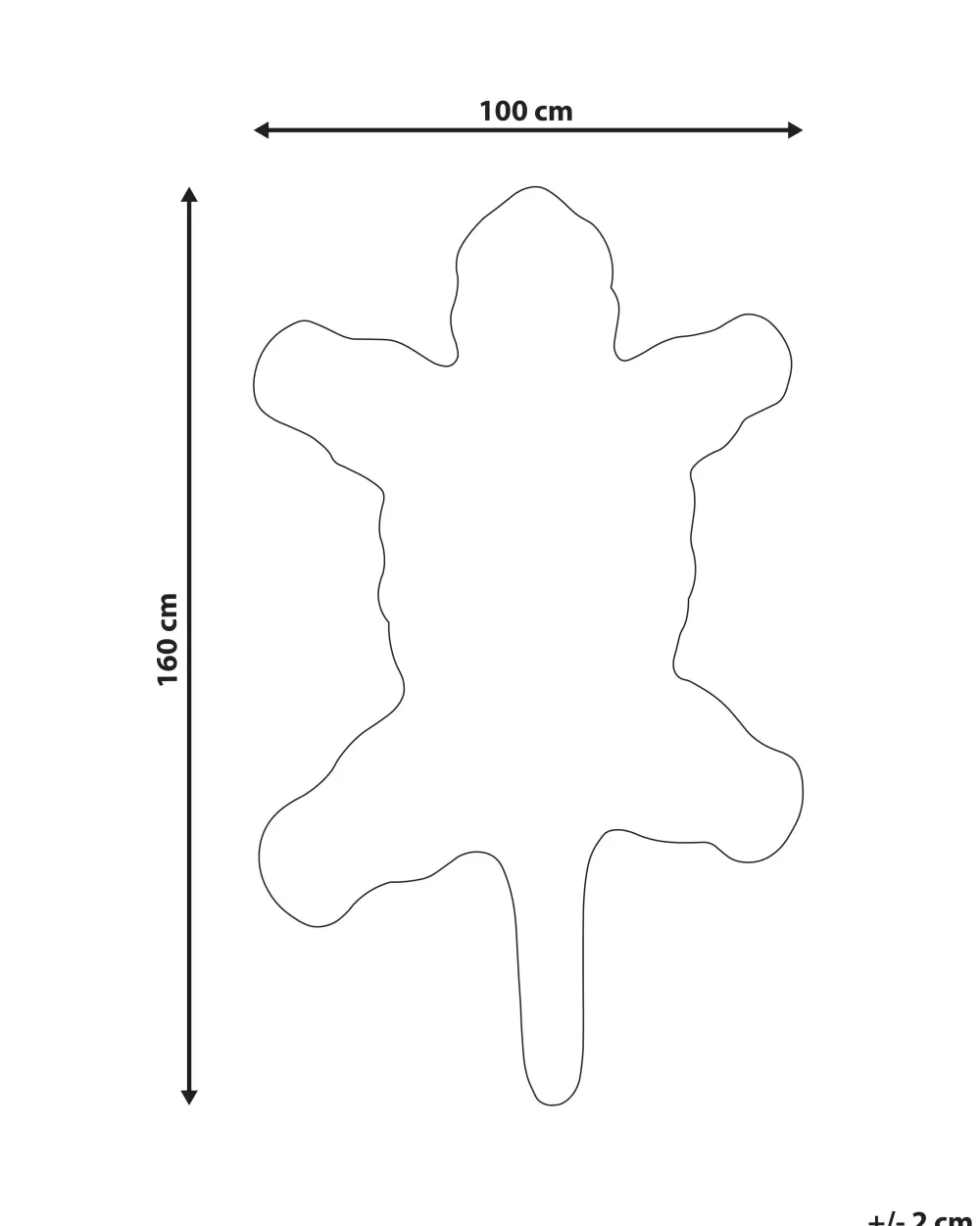 Beliani Tappeto Morbido Taqqiq in Puro Bianco - Copritappeto Elegante 160x100 cm per Soggiorno o Camera da Letto