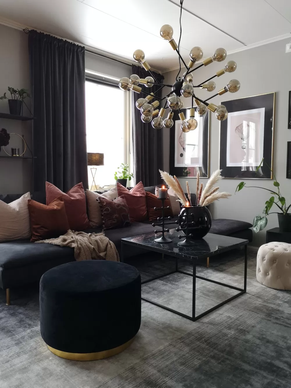 Beliani Tappeto Matto Viskoosi 160x230 cm - Grigio Antracite e Nero Opaco, Morbido Ecopelle Scontato