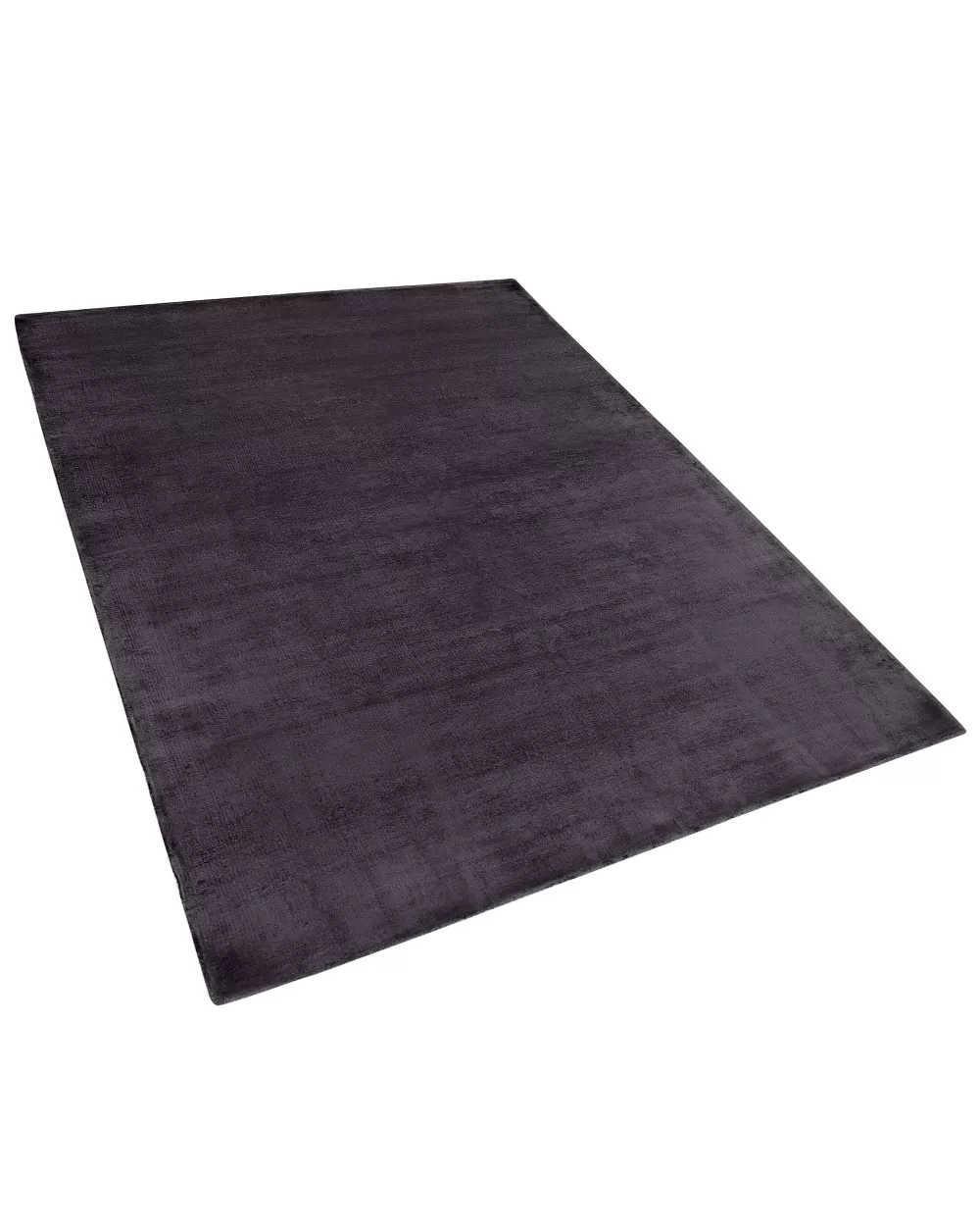 Beliani Tappeto in Viscoso Ultra Morbido, Grigio Antracite - Dimensione 160x230 cm, Modello Gesi II per Soggiorno Elegante