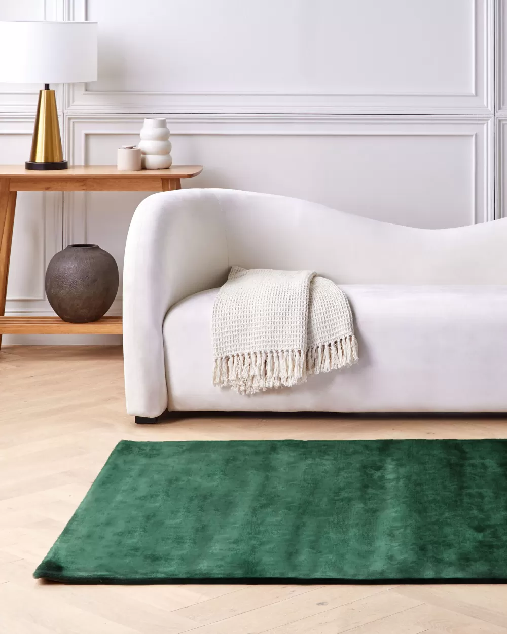 Tappeto Memory Foam Beliani in Verde Antracite 140x200 cm - Morbido e Resistente per Interni