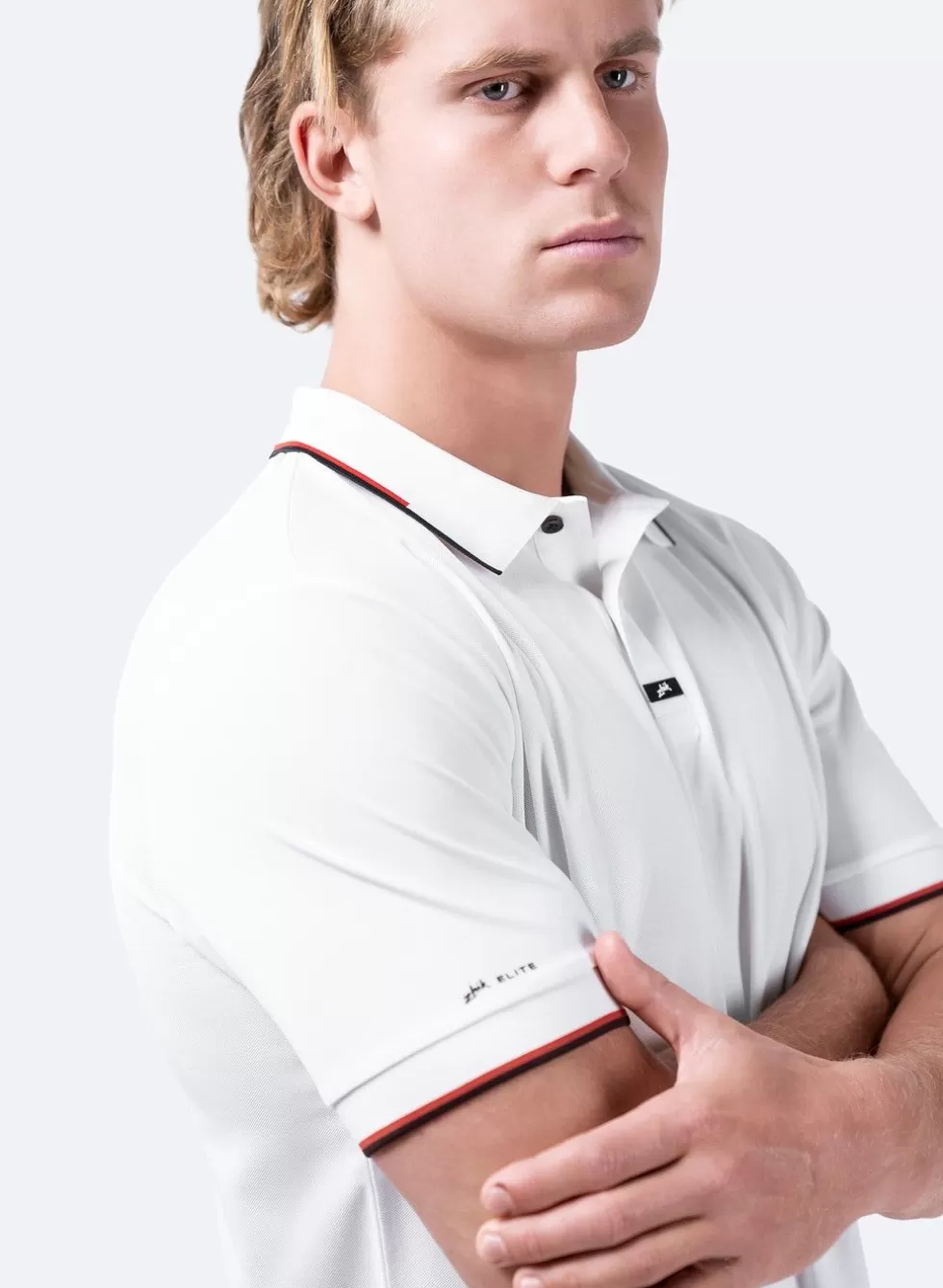 Maglia Polo Uomo Premium Anti-UV - Bianco Estivo Con Protezione Solare Integrata