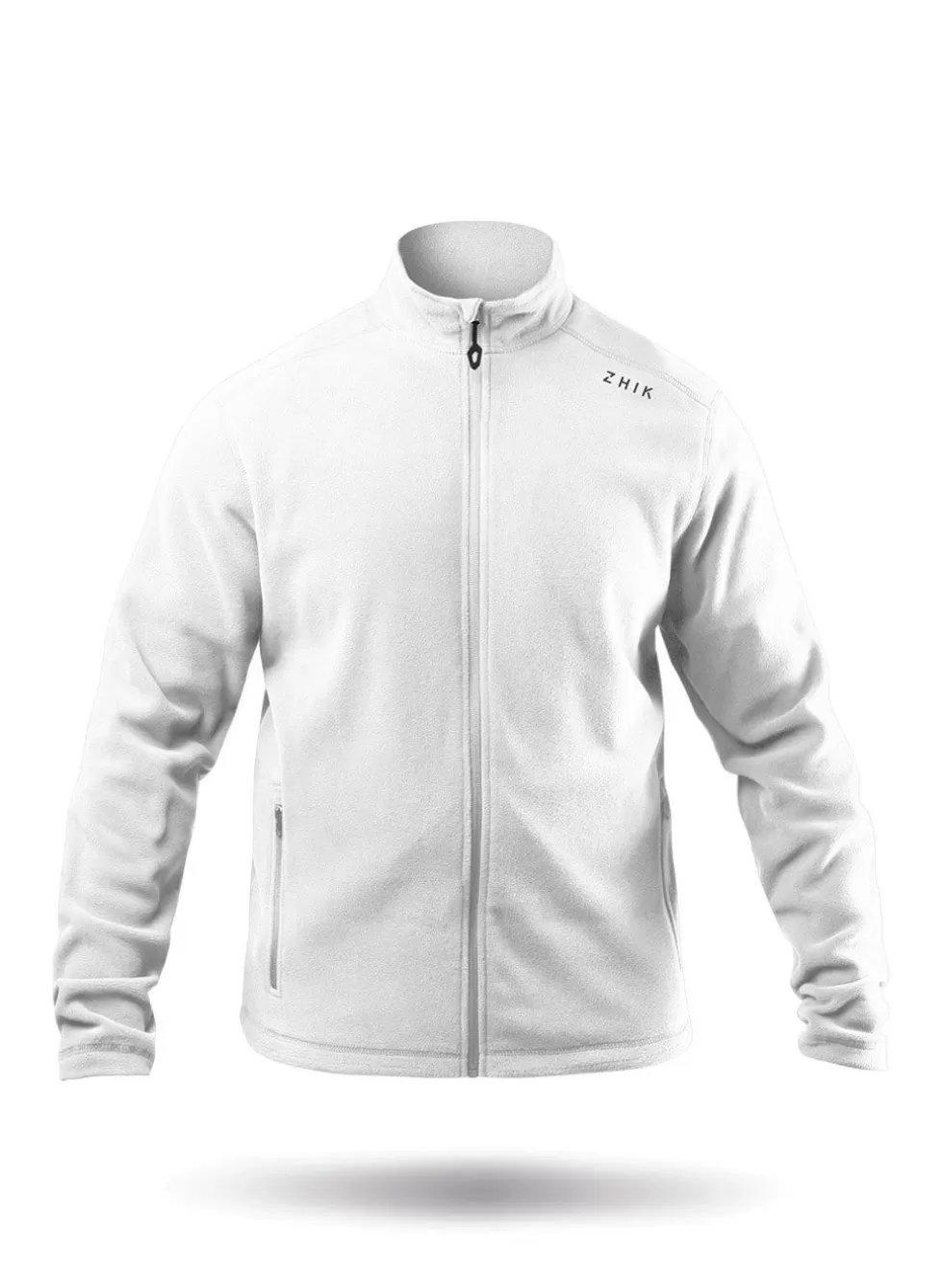 Giacca Uomo con Zip Completa in Pile Grigio Platino - Confortevole e Leggera per Tutti i Giorni
