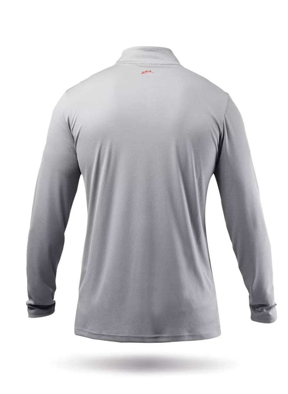 Uomo Maglia Tecnica Collo Alto Mezza Zip con Protezione UV - Top Sportivo Grigio Antisole per Attività Outdoor