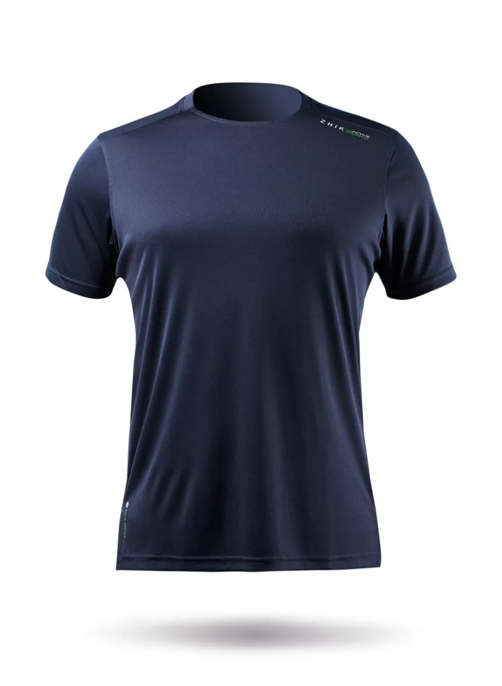 Maglia Estiva Da Uomo con Protezione UV 50+ - Blu Marino, Design Stilizzato e Maniche Corte per Attività All'Aperto