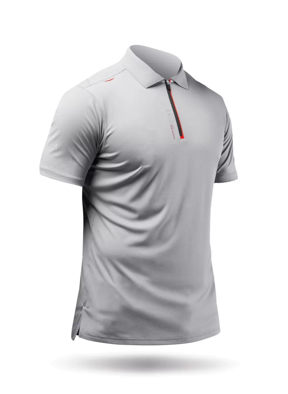 Maglia Sportiva Uomo con Zip e Protezione UV - Grigio Antracite, Polo Tecnologico Anti Sole Prezzo Conveniente