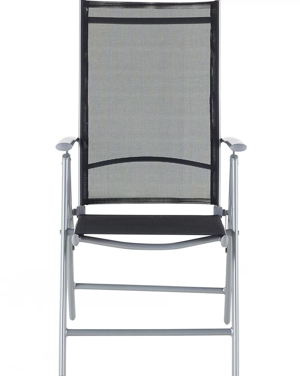 Beliani - Set Elegante da 6 Sedie da Giardino in Alluminio Nero, Design Moderno Catania