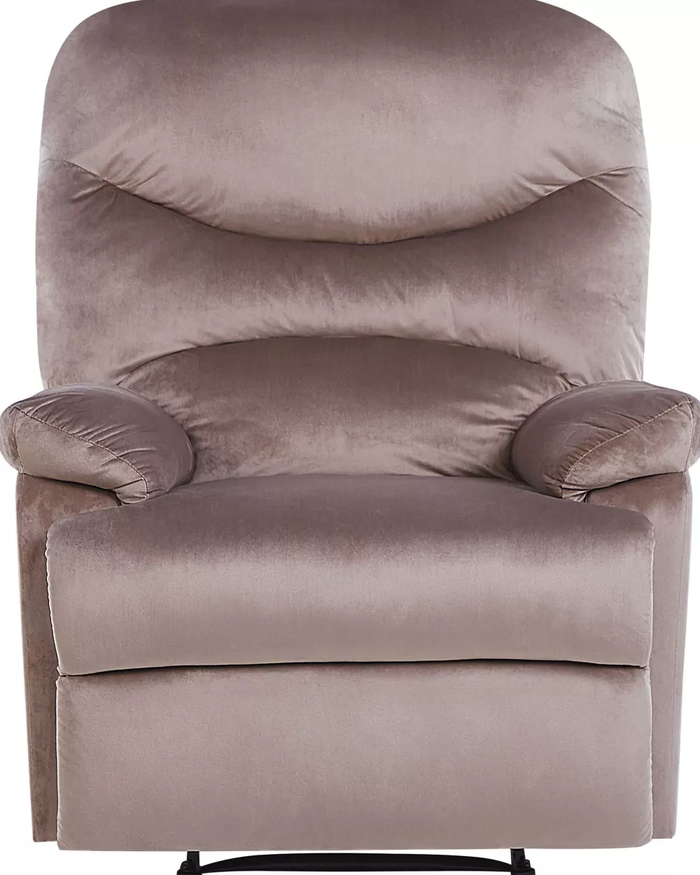 Beliani Divano Eslov in Velluto Beige - Elegante Poltrona Relax con Offerta Estiva e Spedizione Gratis