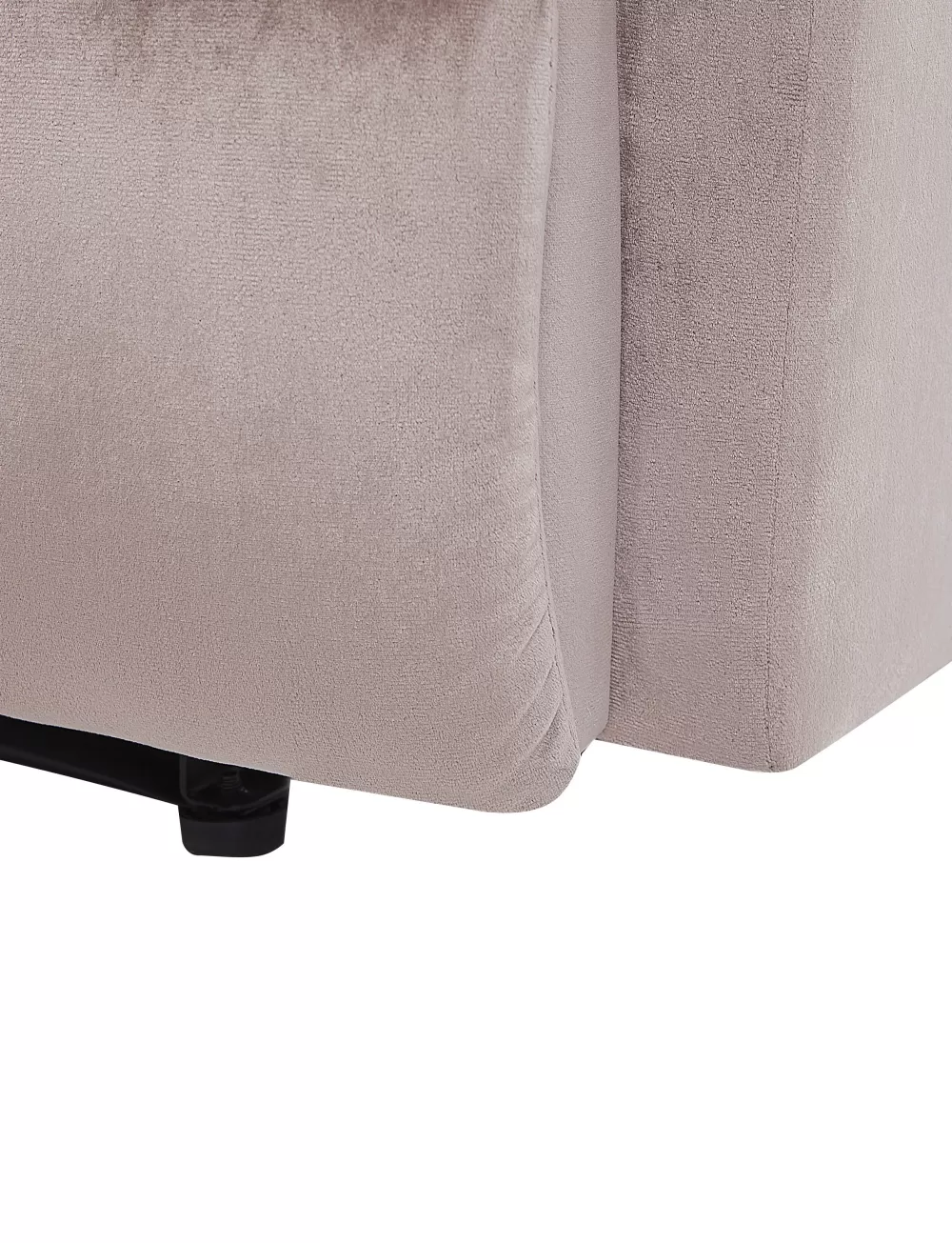 Beliani Divano Eslov in Velluto Beige - Elegante Poltrona Relax con Offerta Estiva e Spedizione Gratis