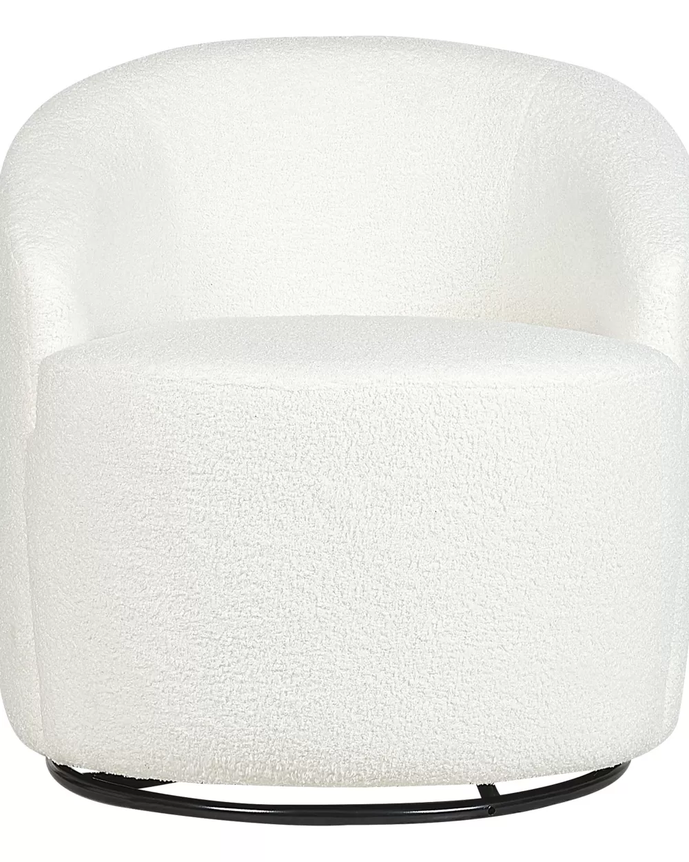 Beliani Offerta Lampo: Sedia a Sdraio Relax Buklee in Crema Bianco - Design Scandinavo Serie Davik
