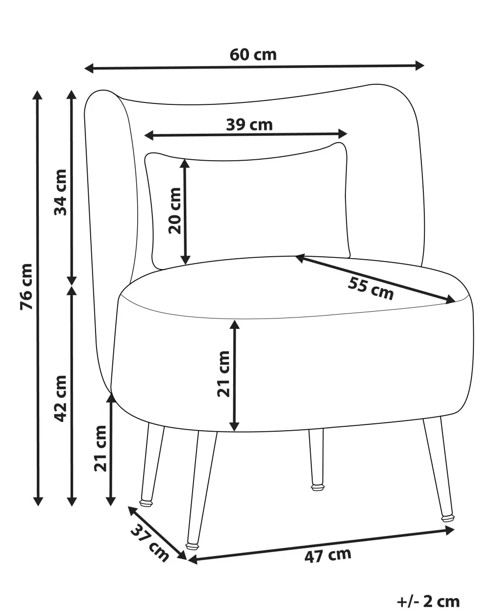 Beliani Poltrona Relax Moderna Buklee - Design Ergonomico in Verde Naturale, Comoda con Braccioli