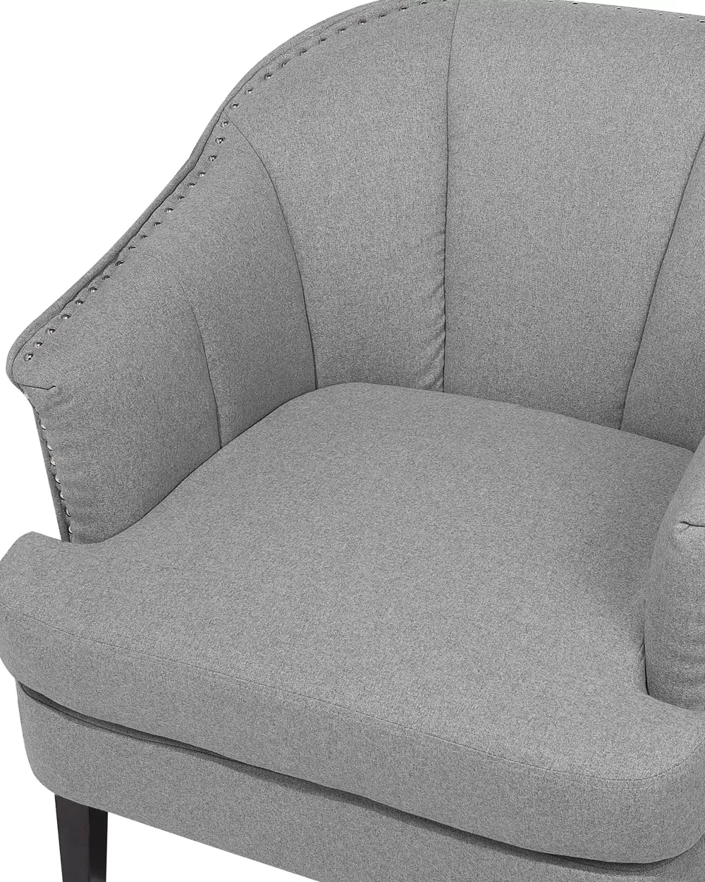 Poltrona Relax Moderna Beliani in Tessuto Grigio Antracite - Serie Elverum con Rivestimento Morbido e Struttura Durevole