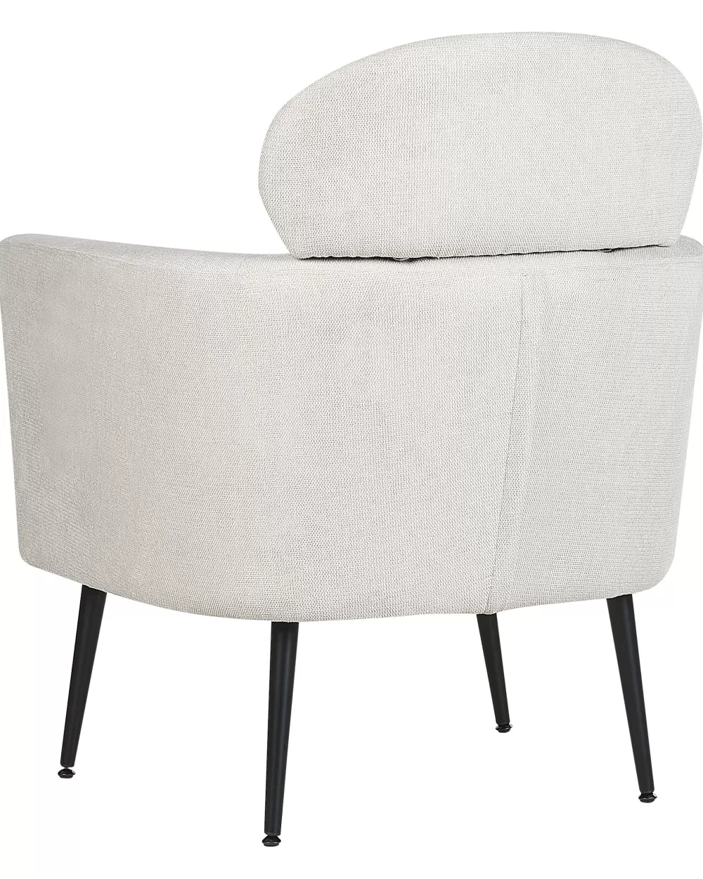 Elegante rivestimento in tessuto crema per poltrona Beliani - Design confortevole della linea Soby