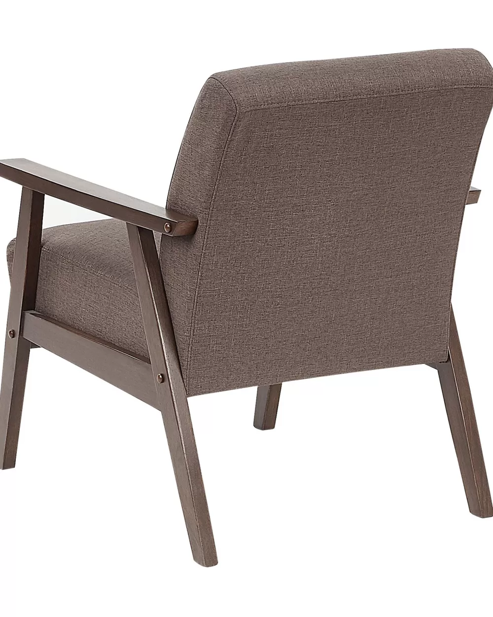 Beliani Poltrona Relax in Tessuto con Design Elegante, Tonalità Marrone Naturale - Serie Asnes