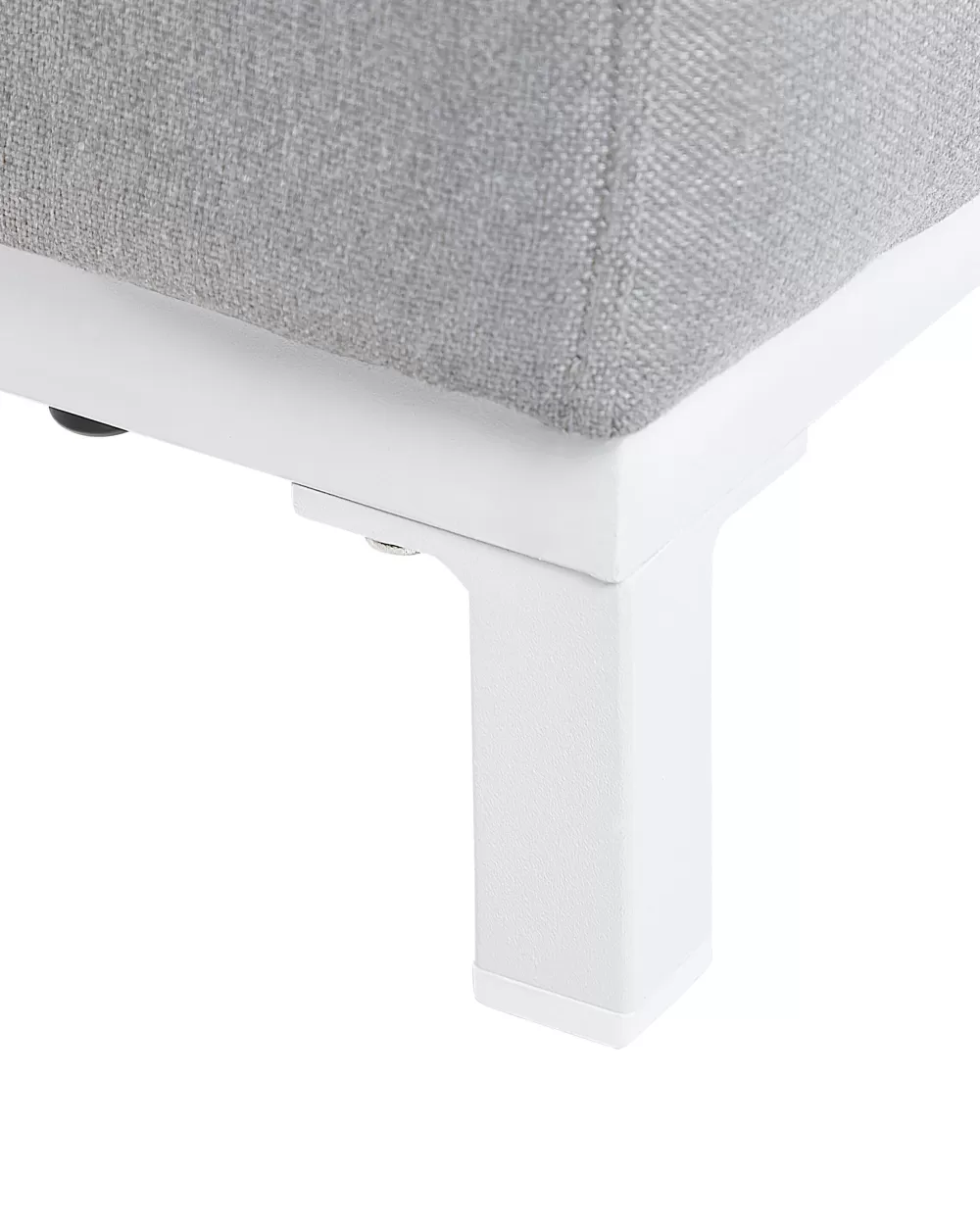 Saldi Beliani: Coppia di Poltrone Relax in Tessuto Grigio Chiaro e Bianco - Serie Rovigo