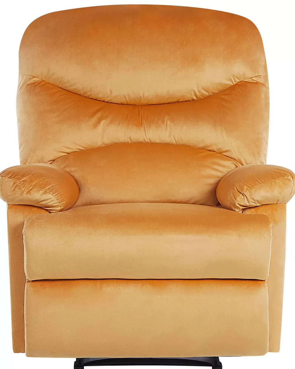 Beliani Poltrona Relax in Velluto Confortevole - Modello Eslov Design Elegante con Rivestimento Giallo Samurai