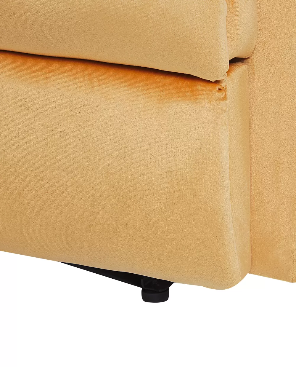 Beliani Poltrona Relax in Velluto Confortevole - Modello Eslov Design Elegante con Rivestimento Giallo Samurai