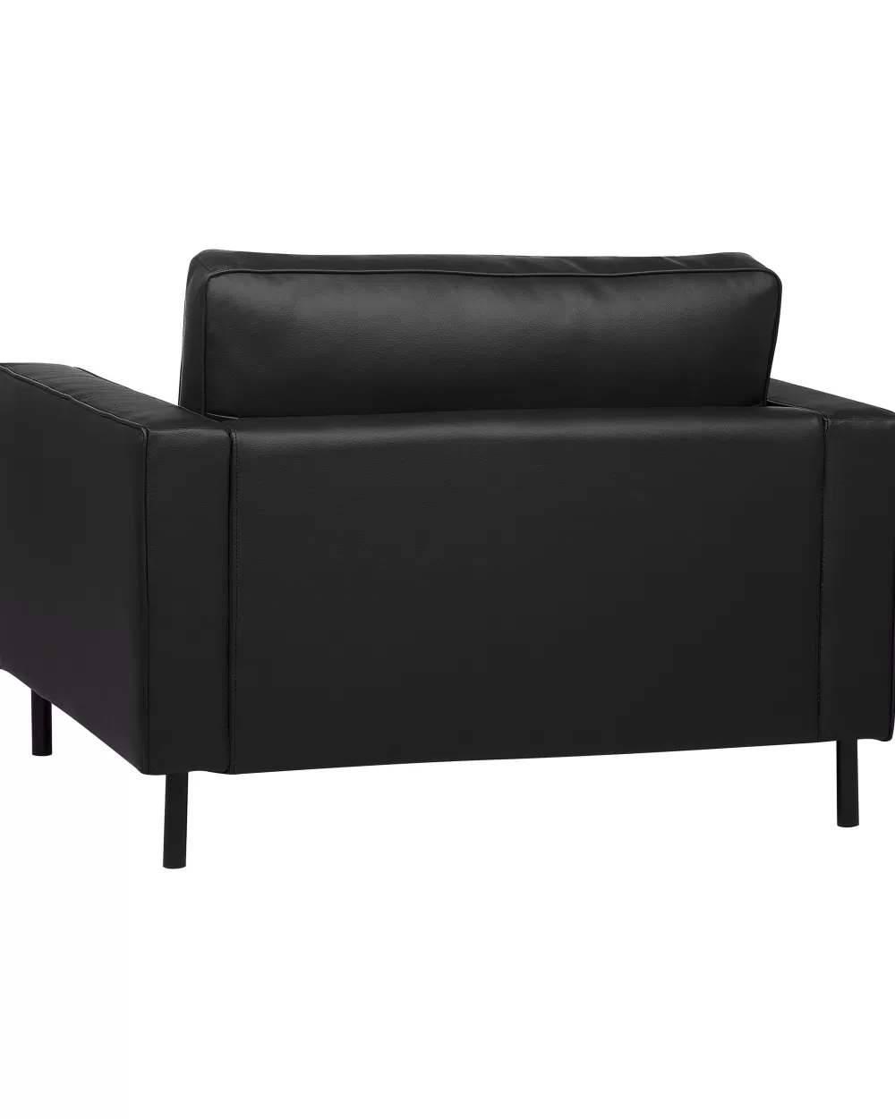 Poltrona Relax Beliani in Ecopelle Nera - Modello Savalen con Design Moderno e Comodità Premium | Offerta Imperdibile per Arredamento Contemporaneo