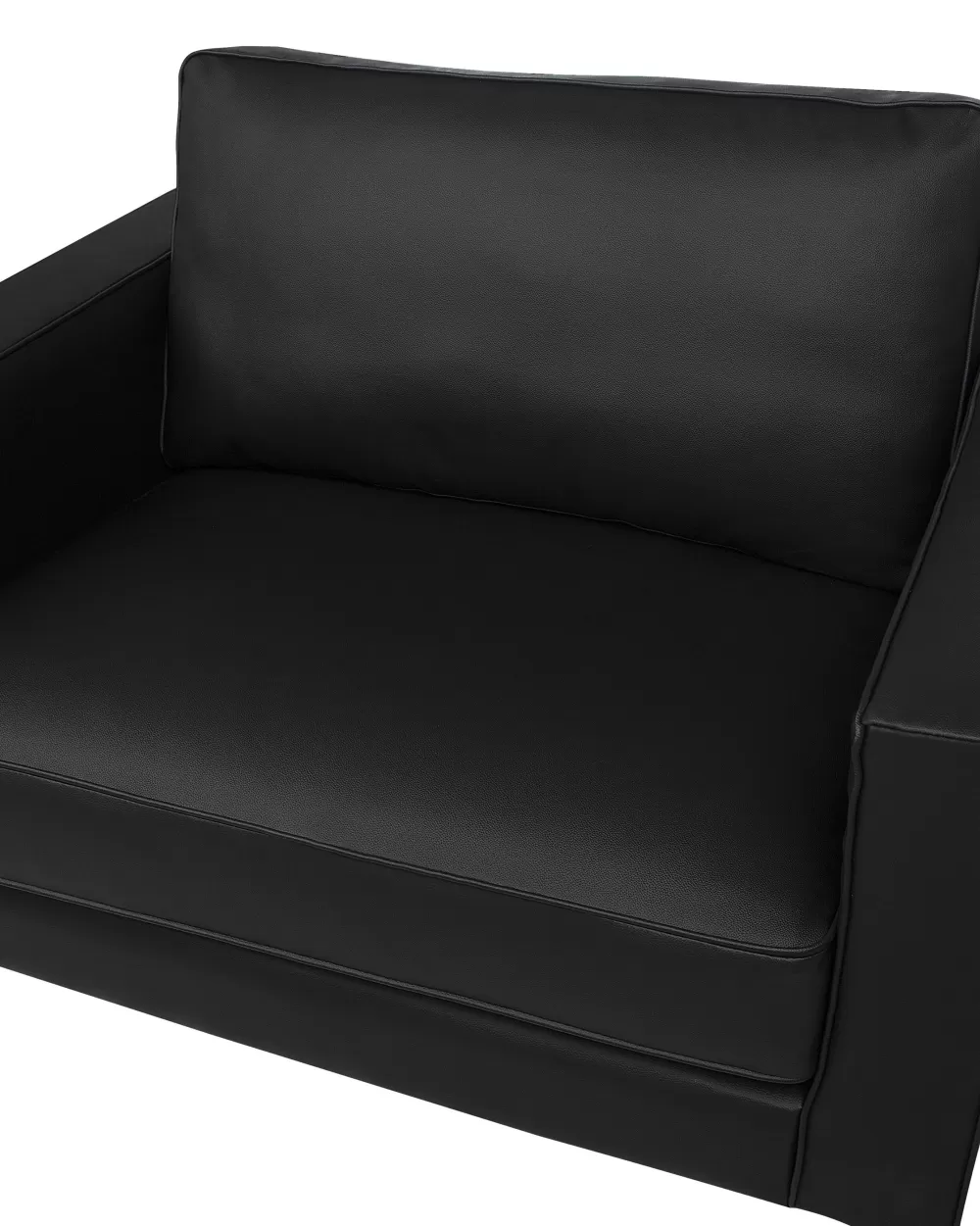 Poltrona Relax Beliani in Ecopelle Nera - Modello Savalen con Design Moderno e Comodità Premium | Offerta Imperdibile per Arredamento Contemporaneo