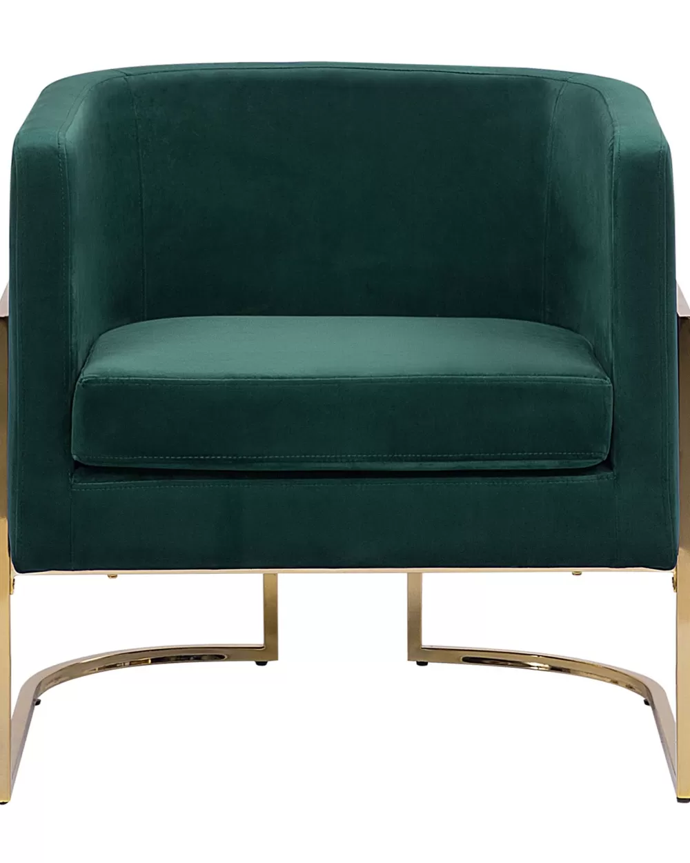 Beliani Poltrona Relax in Velluto Verde Foresta - Sirkka Modello Premium con Rivestimento Morbido, Consegna Rapida Online