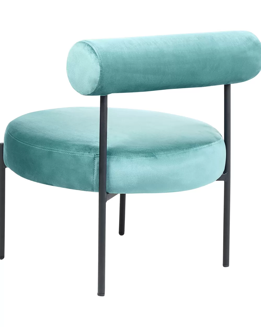 Beliani Poltrona Relax in Velluto Turchese - Modello Alpha con Design Moderno e Rivestimento Confortevole