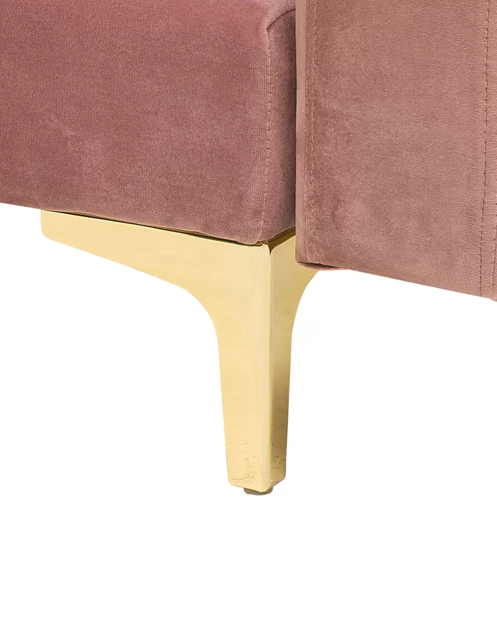 Beliani Sedia a Sdraio Aberdeen in Velluto Rosa Chiaro - Comfort Elegante