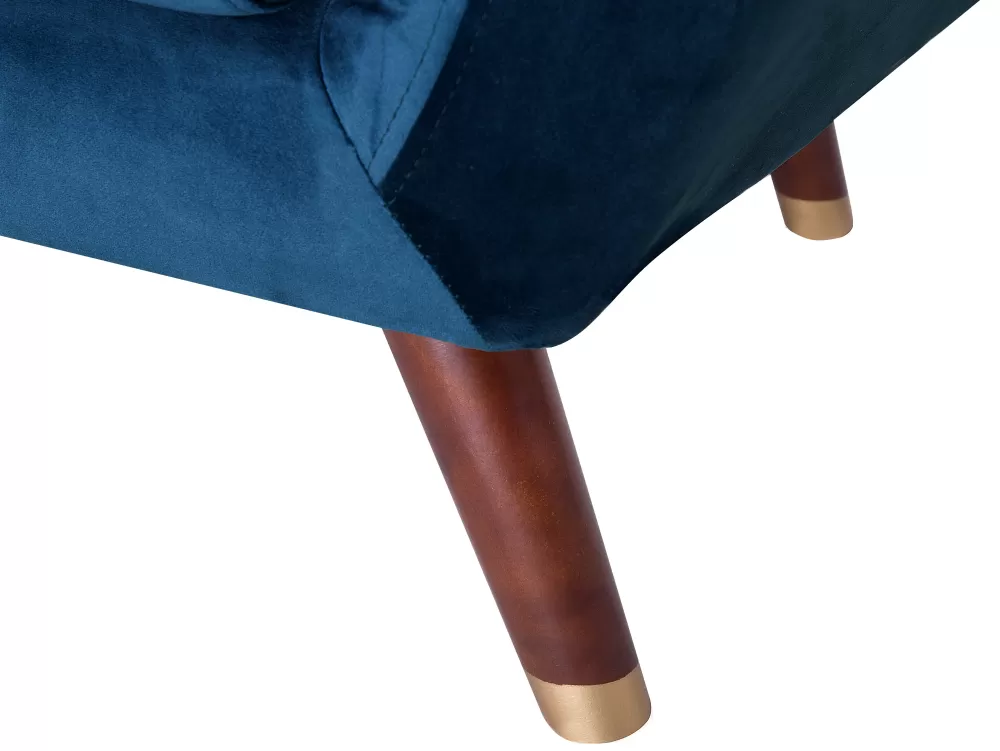 Offerta Lampo! Poltrona Relax Bodo in Velluto Blu Notte - Eleganza Beliani

(：，