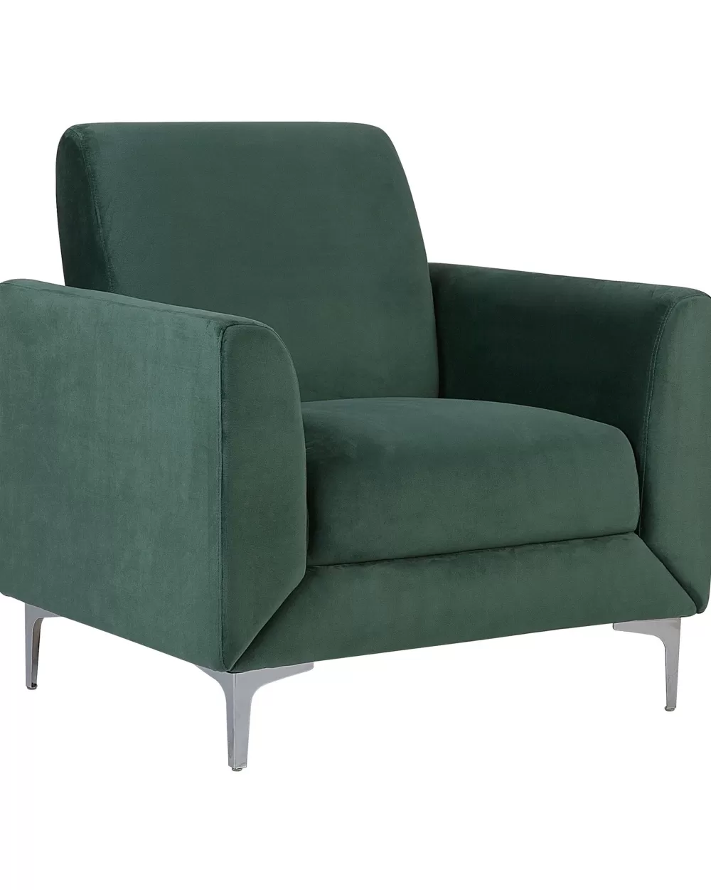Beliani: Poltrona Reclinabile in Velluto Verde Smeraldo con Offerta Speciale - Design Moderno e Confortevole per il Tuo Relax