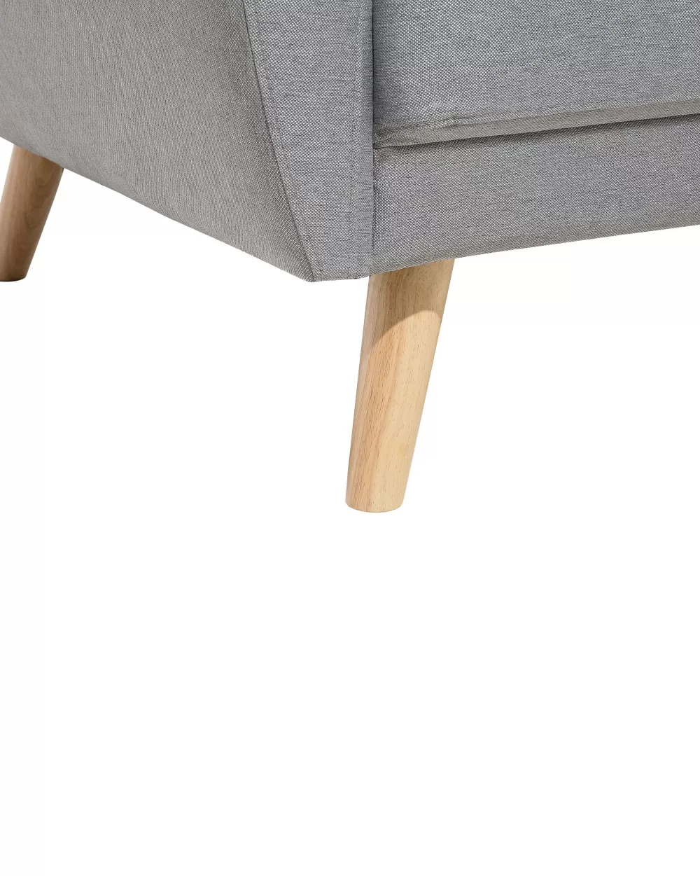 Promozione Beliani: Poltrona Reclinabile Confortevole in Grigio Chiaro con Design Floreale Moderno